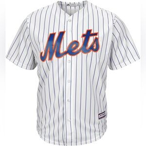 Majestic Mets Jersey with Blue Stripes